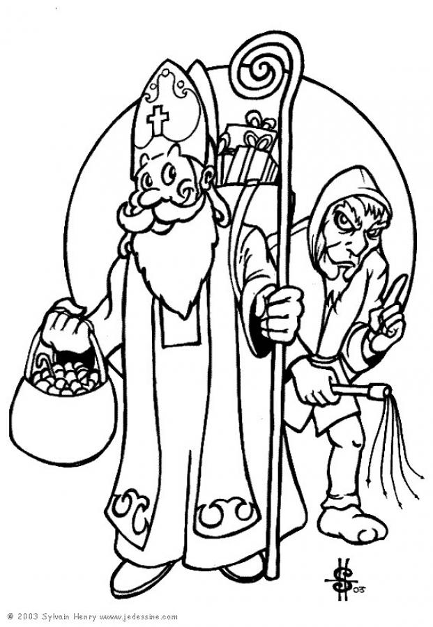 Coloring page: Saint Nicholas Day (Holidays and Special occasions) #59116 - Free Printable Coloring Pages