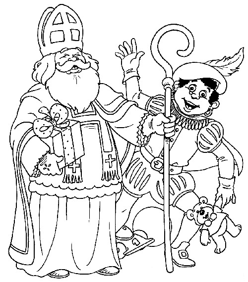 Coloring page: Saint Nicholas Day (Holidays and Special occasions) #59121 - Free Printable Coloring Pages