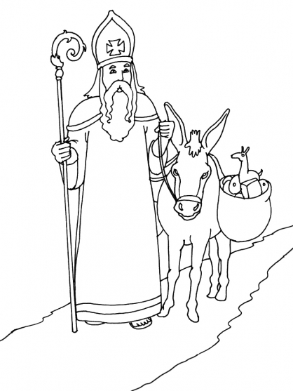 Coloring page: Saint Nicholas Day (Holidays and Special occasions) #59133 - Free Printable Coloring Pages