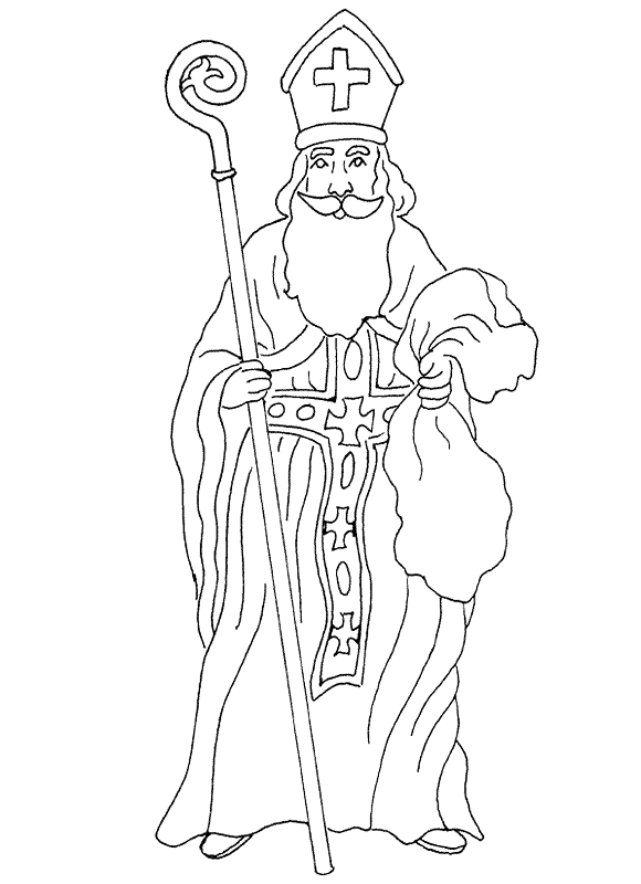 Coloring page: Saint Nicholas Day (Holidays and Special occasions) #59144 - Free Printable Coloring Pages