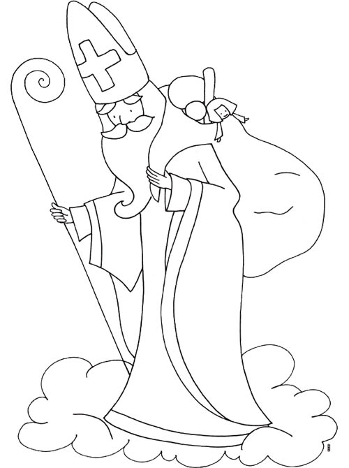 Coloring page: Saint Nicholas Day (Holidays and Special occasions) #59145 - Free Printable Coloring Pages