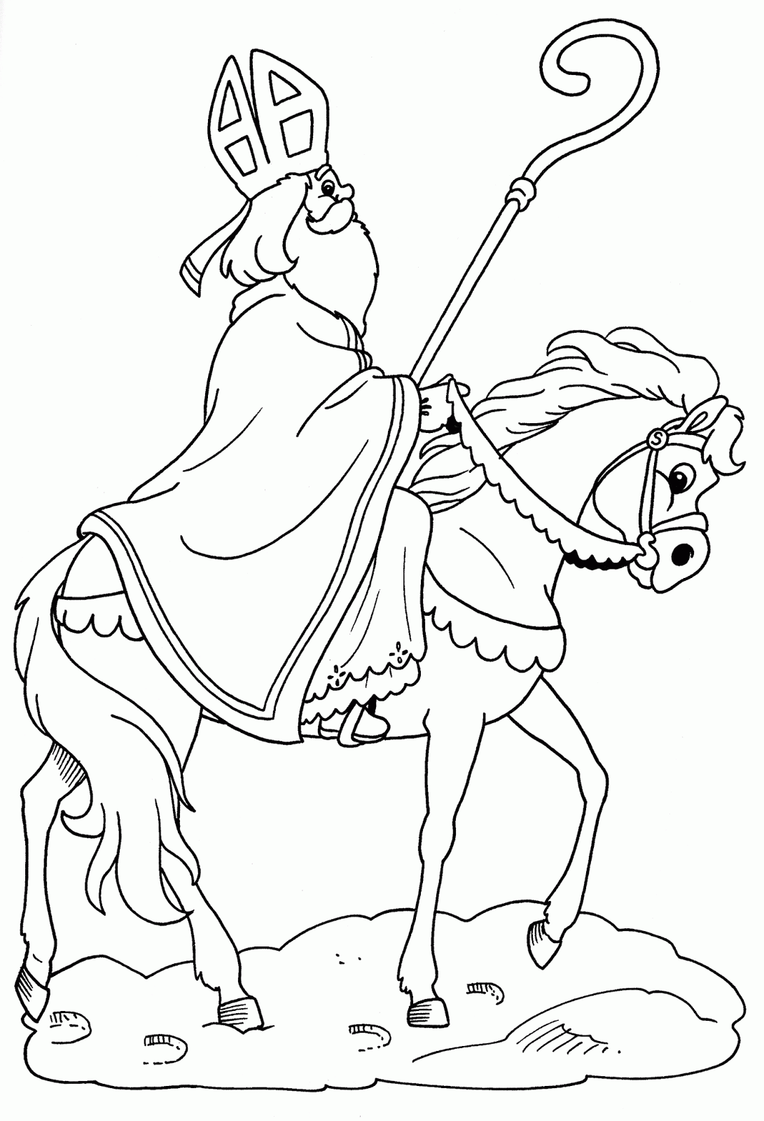 Coloring page: Saint Nicholas Day (Holidays and Special occasions) #59148 - Free Printable Coloring Pages