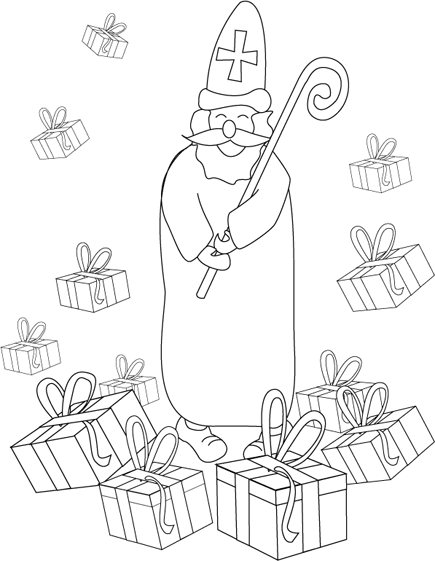 Coloring page: Saint Nicholas Day (Holidays and Special occasions) #59150 - Free Printable Coloring Pages
