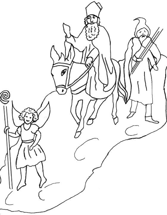 Coloring page: Saint Nicholas Day (Holidays and Special occasions) #59158 - Free Printable Coloring Pages