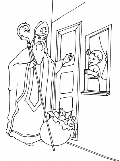 Coloring page: Saint Nicholas Day (Holidays and Special occasions) #59185 - Free Printable Coloring Pages