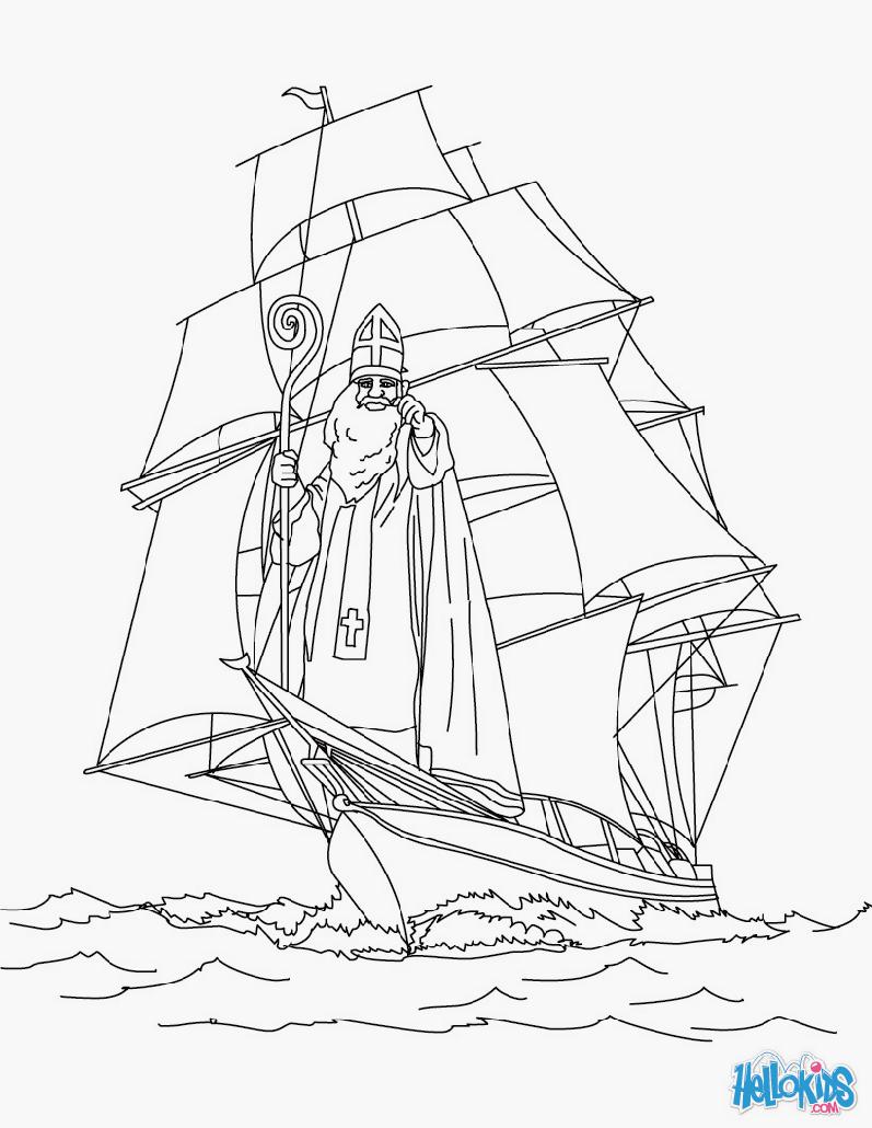 Coloring page: Saint Nicholas Day (Holidays and Special occasions) #59231 - Free Printable Coloring Pages