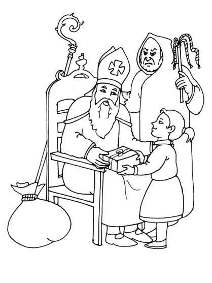 Coloring page: Saint Nicholas Day (Holidays and Special occasions) #59235 - Free Printable Coloring Pages