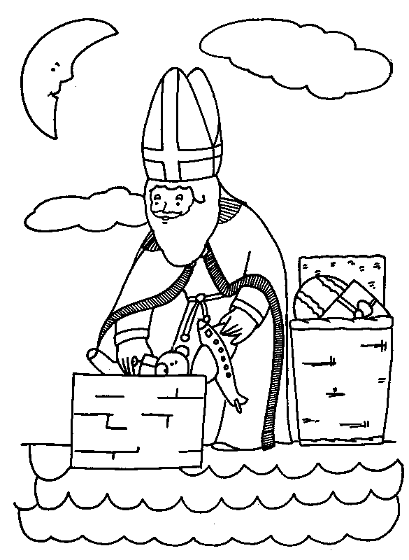 Coloring page: Saint Nicholas Day (Holidays and Special occasions) #59243 - Free Printable Coloring Pages