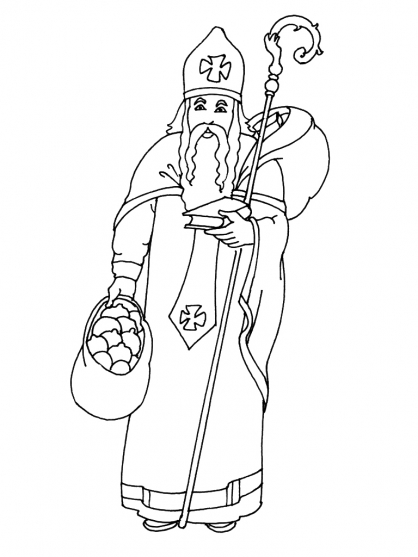 Coloring page: Saint Nicholas Day (Holidays and Special occasions) #59256 - Free Printable Coloring Pages