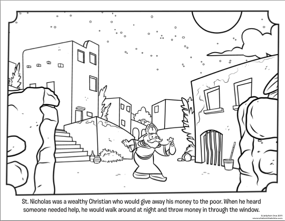 Coloring page: Saint Nicholas Day (Holidays and Special occasions) #59273 - Free Printable Coloring Pages