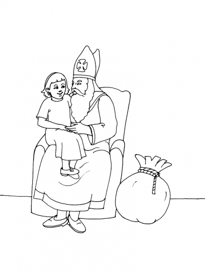 Coloring page: Saint Nicholas Day (Holidays and Special occasions) #59279 - Free Printable Coloring Pages