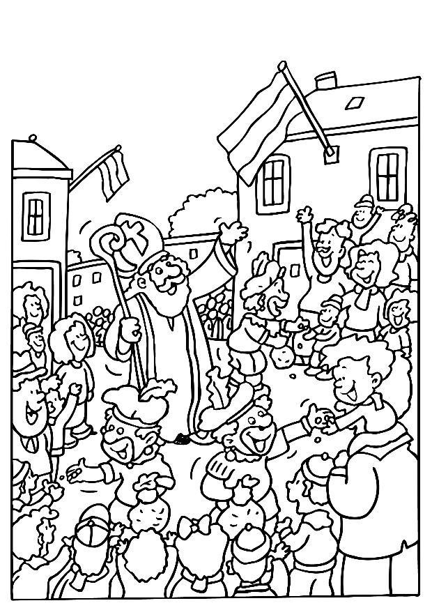 Coloring page: Saint Nicholas Day (Holidays and Special occasions) #59288 - Free Printable Coloring Pages