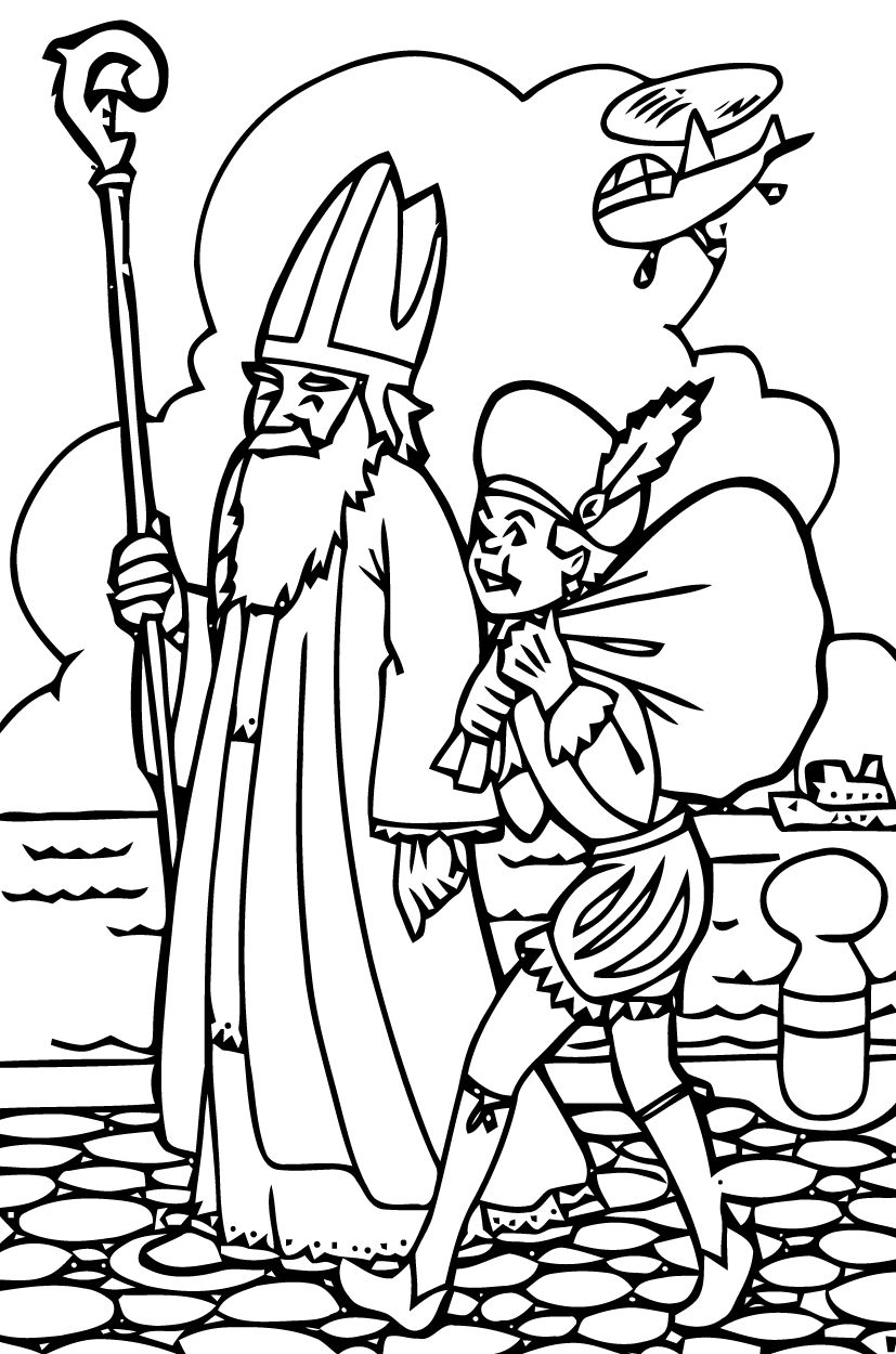 Coloring page: Saint Nicholas Day (Holidays and Special occasions) #59299 - Free Printable Coloring Pages