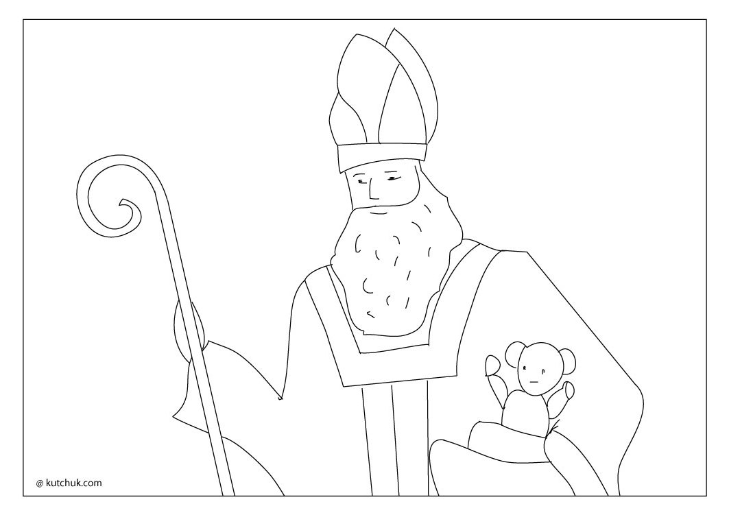 Coloring page: Saint Nicholas Day (Holidays and Special occasions) #59315 - Free Printable Coloring Pages