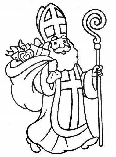 Coloring page: Saint Nicholas Day (Holidays and Special occasions) #59336 - Free Printable Coloring Pages