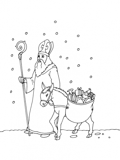 Coloring page: Saint Nicholas Day (Holidays and Special occasions) #59338 - Free Printable Coloring Pages
