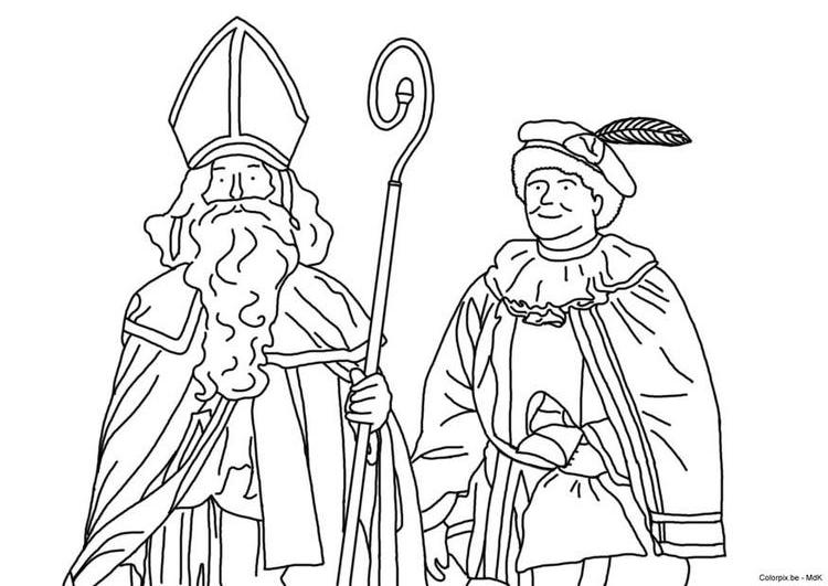 Coloring page: Saint Nicholas Day (Holidays and Special occasions) #59343 - Free Printable Coloring Pages