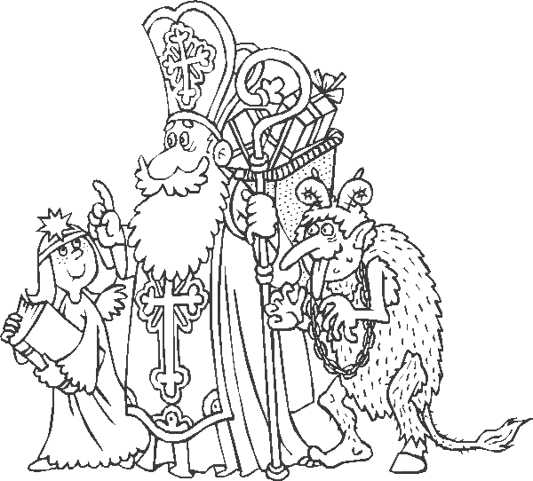 Coloring page: Saint Nicholas Day (Holidays and Special occasions) #59351 - Free Printable Coloring Pages