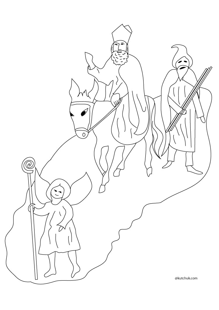 Coloring page: Saint Nicholas Day (Holidays and Special occasions) #59357 - Free Printable Coloring Pages