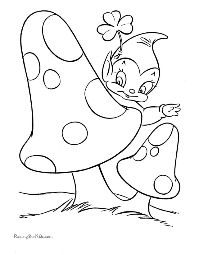 st patricks day coloring book pages