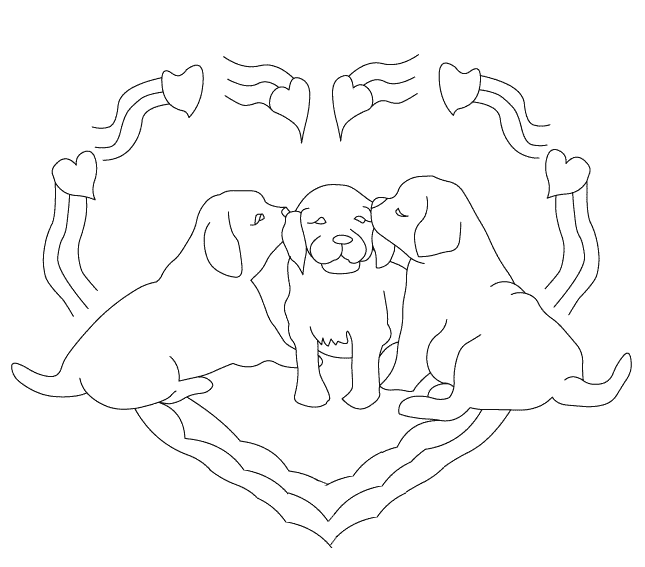 Coloring page: Valentine's Day (Holidays and Special occasions) #54044 - Free Printable Coloring Pages