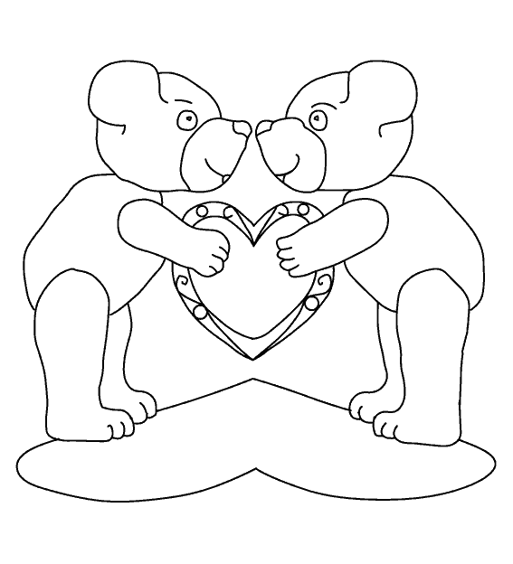 Coloring page: Valentine's Day (Holidays and Special occasions) #54056 - Free Printable Coloring Pages