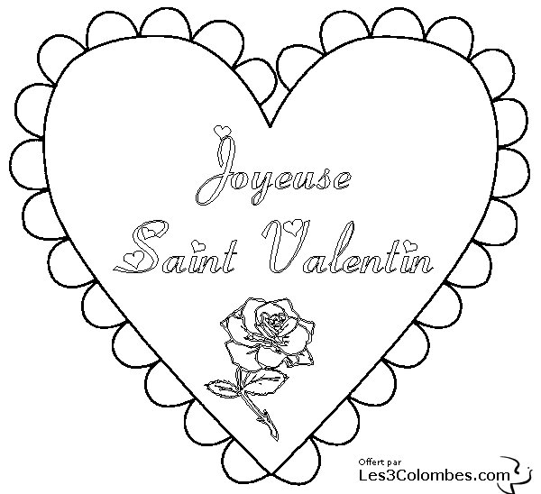 Coloring page: Valentine's Day (Holidays and Special occasions) #54075 - Free Printable Coloring Pages