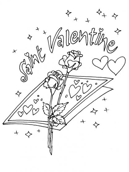 Coloring page: Valentine's Day (Holidays and Special occasions) #54190 - Free Printable Coloring Pages