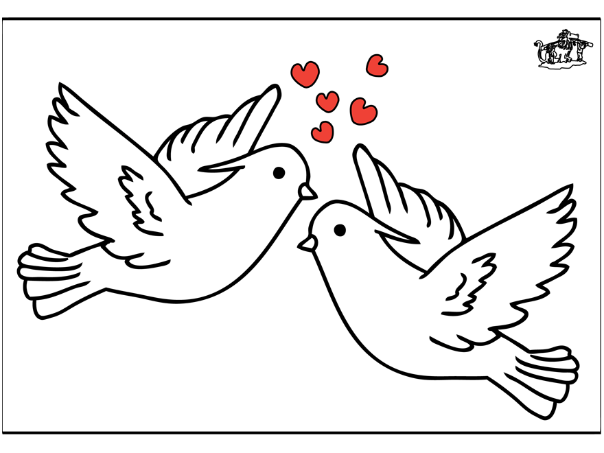 Coloring page: Valentine's Day (Holidays and Special occasions) #54219 - Free Printable Coloring Pages