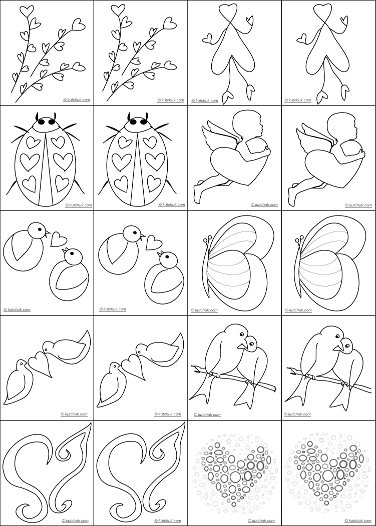 Coloring page: Valentine's Day (Holidays and Special occasions) #54271 - Free Printable Coloring Pages