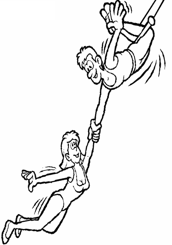 Coloring page: Acrobat (Jobs) #87261 - Free Printable Coloring Pages