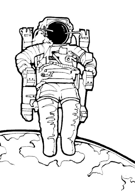 Coloring page: Astronaut (Jobs) #87596 - Free Printable Coloring Pages
