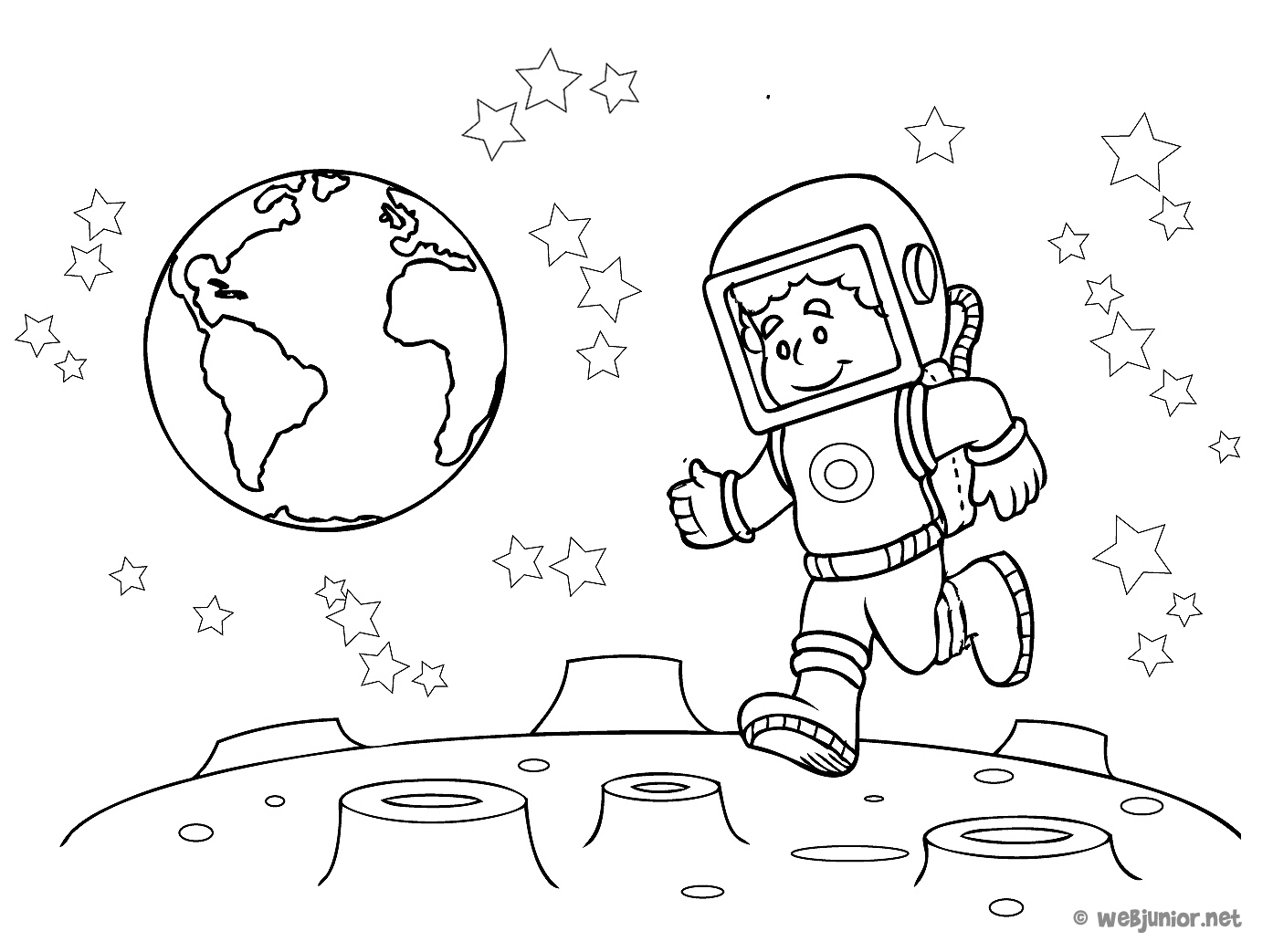 Coloring page: Astronaut (Jobs) #87618 - Free Printable Coloring Pages