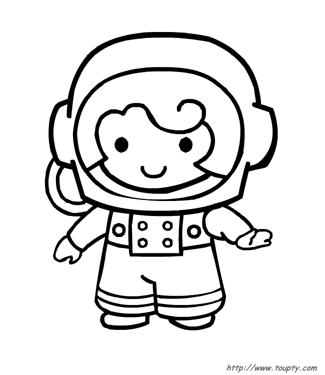 Coloring page: Astronaut (Jobs) #87658 - Free Printable Coloring Pages