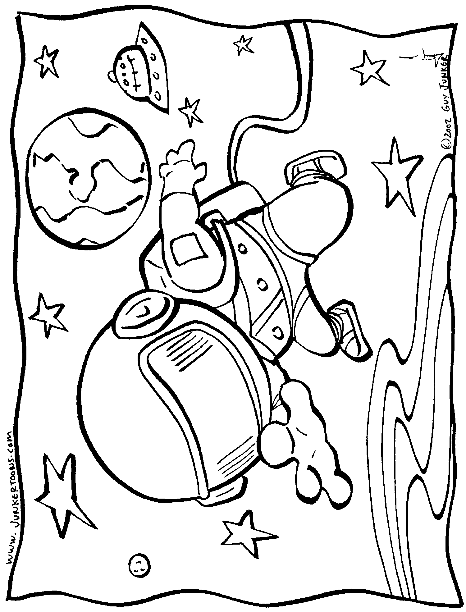 Coloring page: Astronaut (Jobs) #87666 - Free Printable Coloring Pages