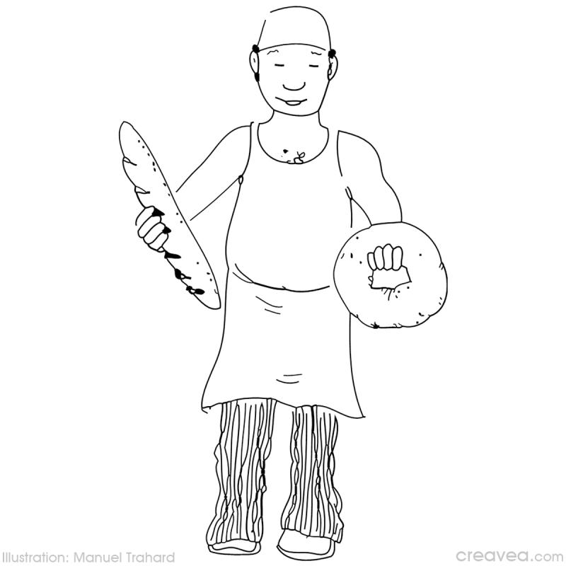 Coloring page: Baker (Jobs) #89857 - Free Printable Coloring Pages