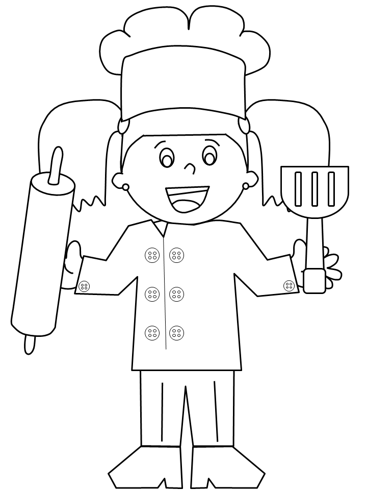 Coloring page: Baker (Jobs) #89868 - Free Printable Coloring Pages