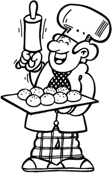 Coloring page: Baker (Jobs) #89889 - Free Printable Coloring Pages