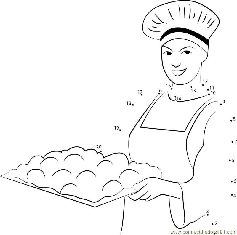 Coloring page: Baker (Jobs) #89901 - Free Printable Coloring Pages