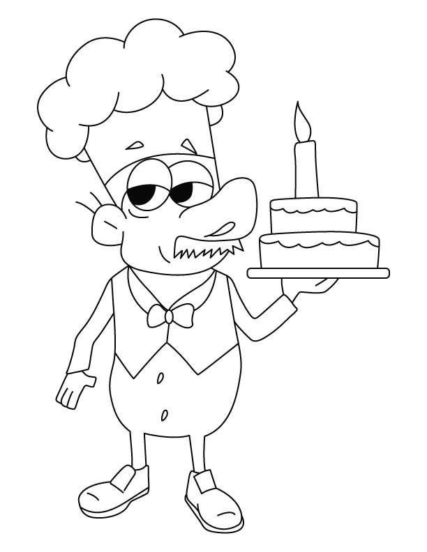 Coloring page: Baker (Jobs) #89910 - Free Printable Coloring Pages