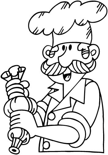 Coloring page: Baker (Jobs) #89965 - Free Printable Coloring Pages