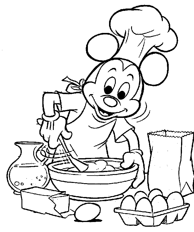 Coloring page: Cook (Jobs) #91774 - Free Printable Coloring Pages