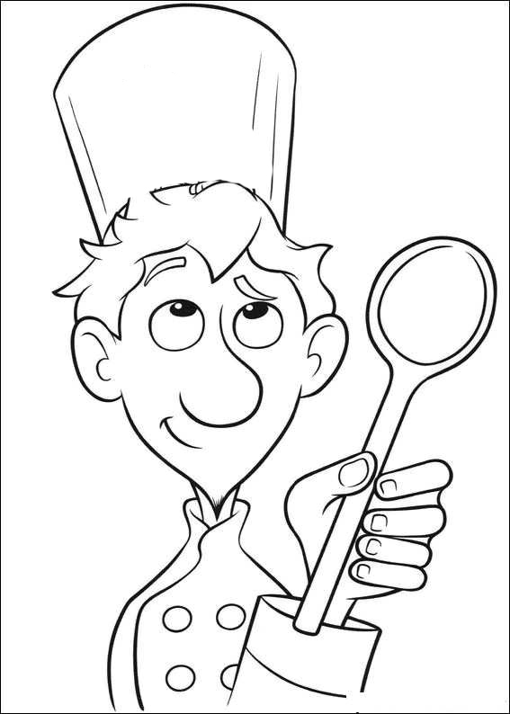 Coloring page: Cook (Jobs) #91781 - Free Printable Coloring Pages