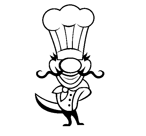 Coloring page: Cook (Jobs) #91793 - Free Printable Coloring Pages