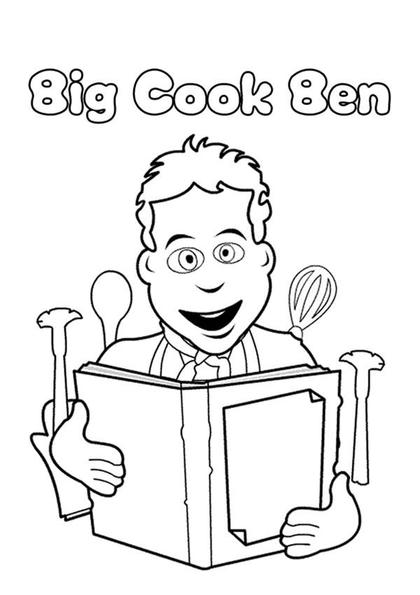 Coloring page: Cook (Jobs) #91828 - Free Printable Coloring Pages