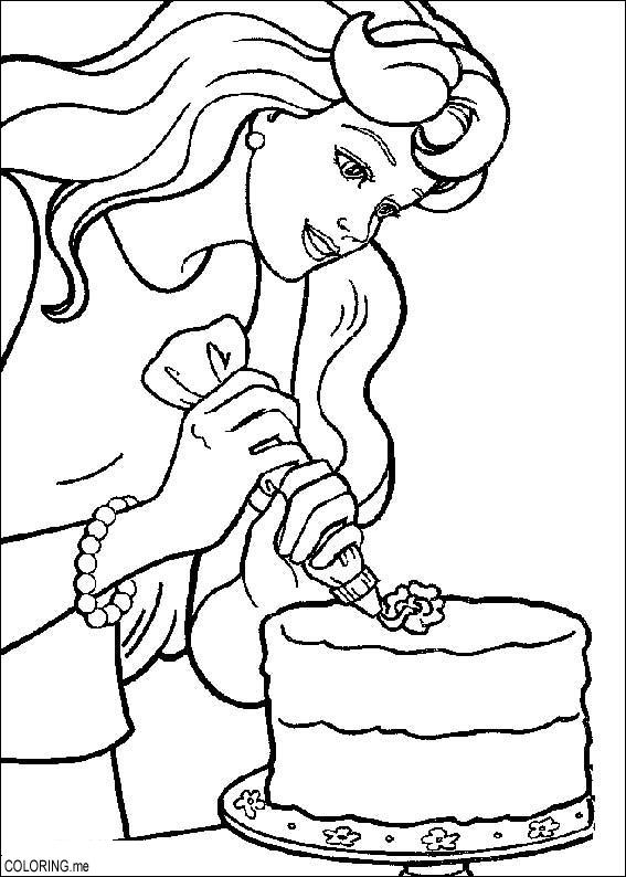 Coloring page: Cook (Jobs) #91840 - Free Printable Coloring Pages
