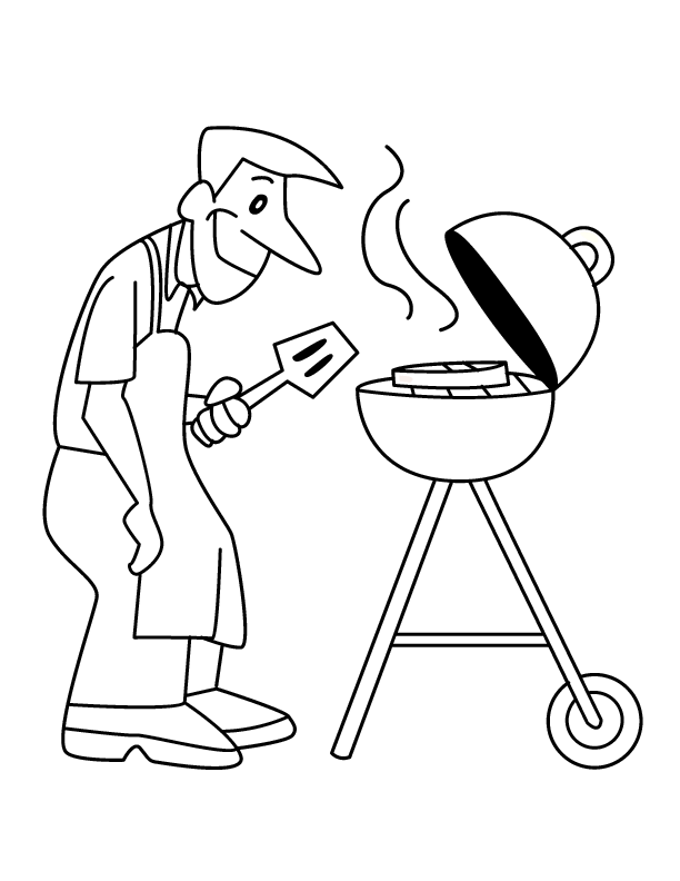 Coloring page: Cook (Jobs) #91850 - Free Printable Coloring Pages
