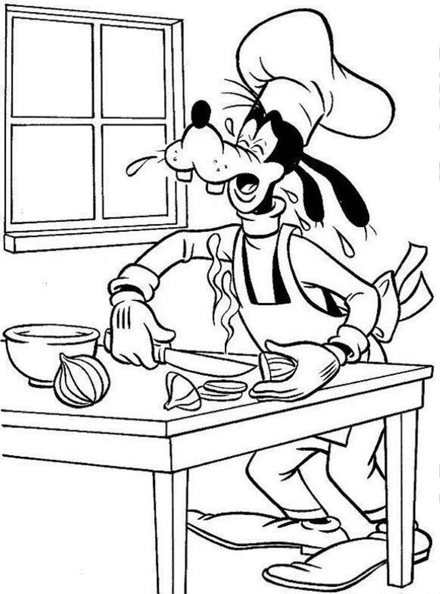 Coloring page: Cook (Jobs) #91862 - Free Printable Coloring Pages