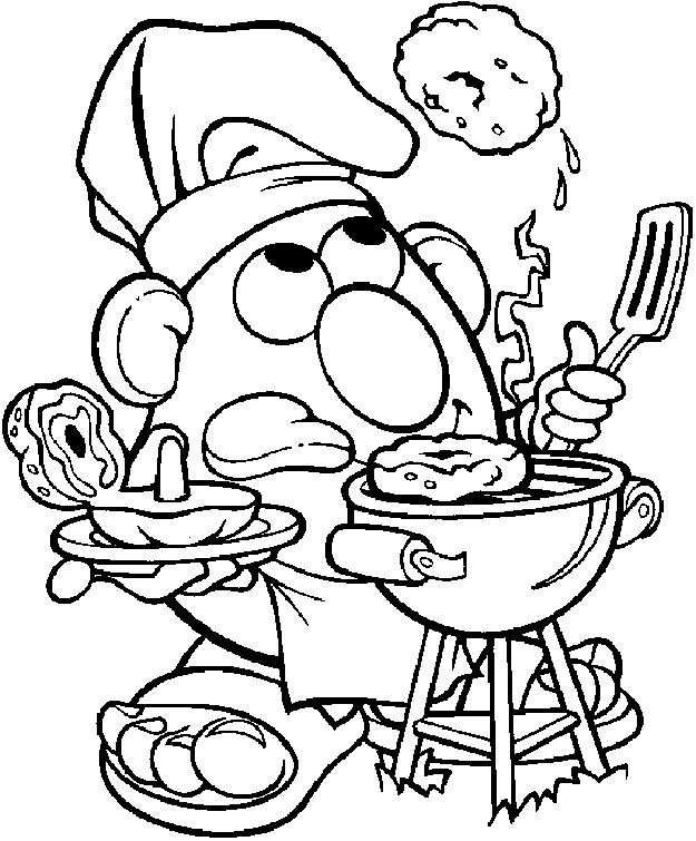Coloring page: Cook (Jobs) #91889 - Free Printable Coloring Pages