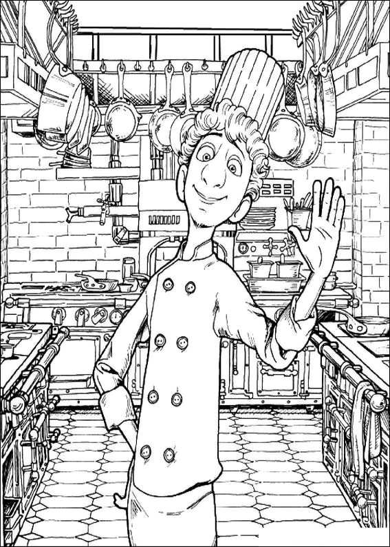 Coloring page: Cook (Jobs) #91896 - Free Printable Coloring Pages